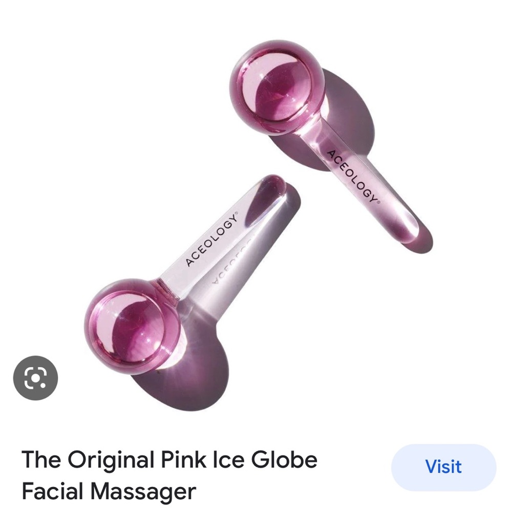 Aceology pink ice glove facial massager